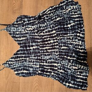 Old Navy Blue and White Smocked Top